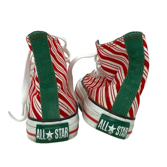 Converse All Star Sneakers Candy Cane High Tops Sneakers Size Men's 4 Women's 6 - Picture 11 of 16